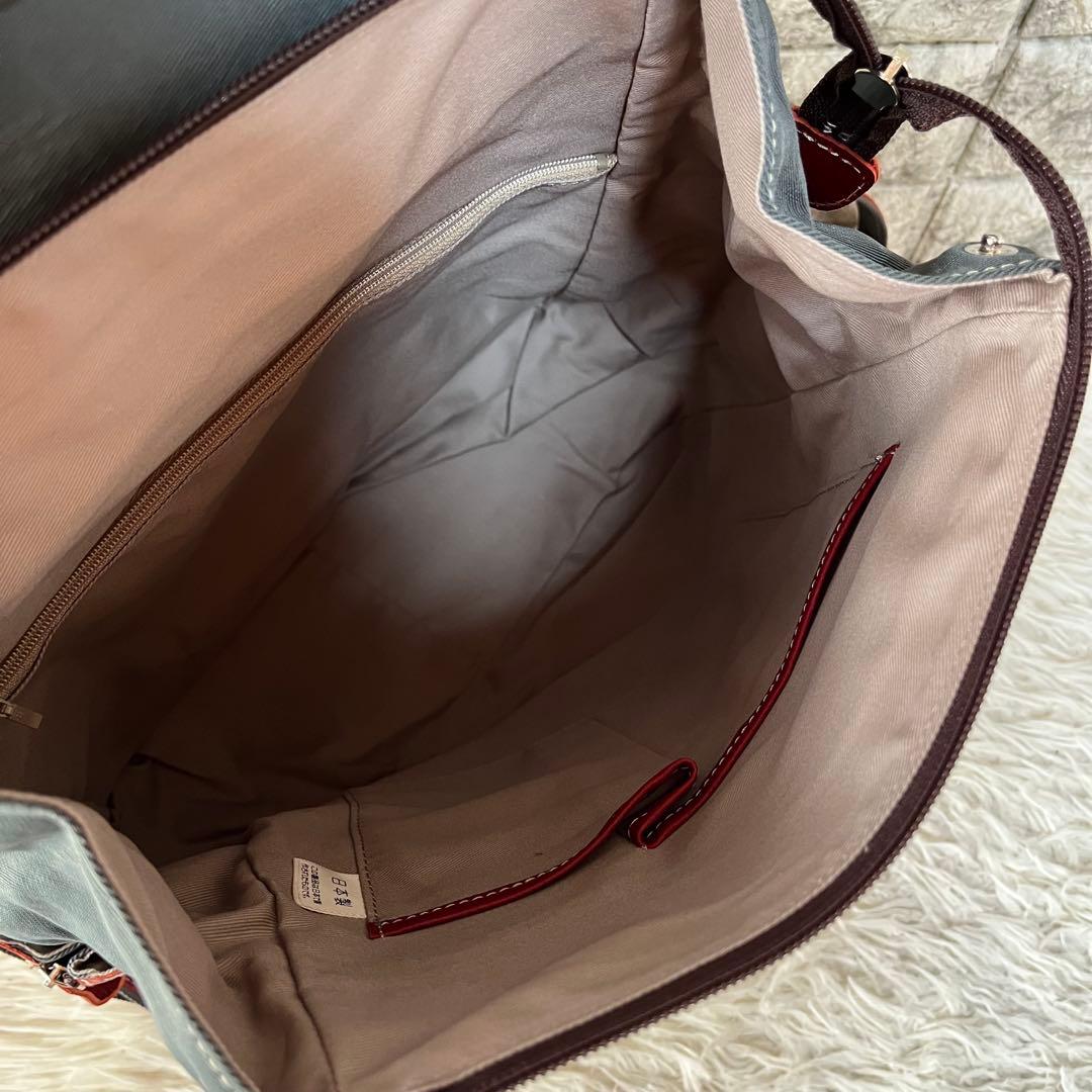 【新品未使用】ジェノヴァ　イマイバッグ　レザー　ナイロン　バックパック　リュック