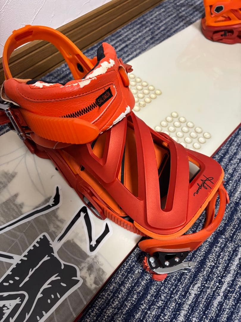 Salomon 板、ビンディング、ブーツ3点セット　＋ソールカバー(おまけ)