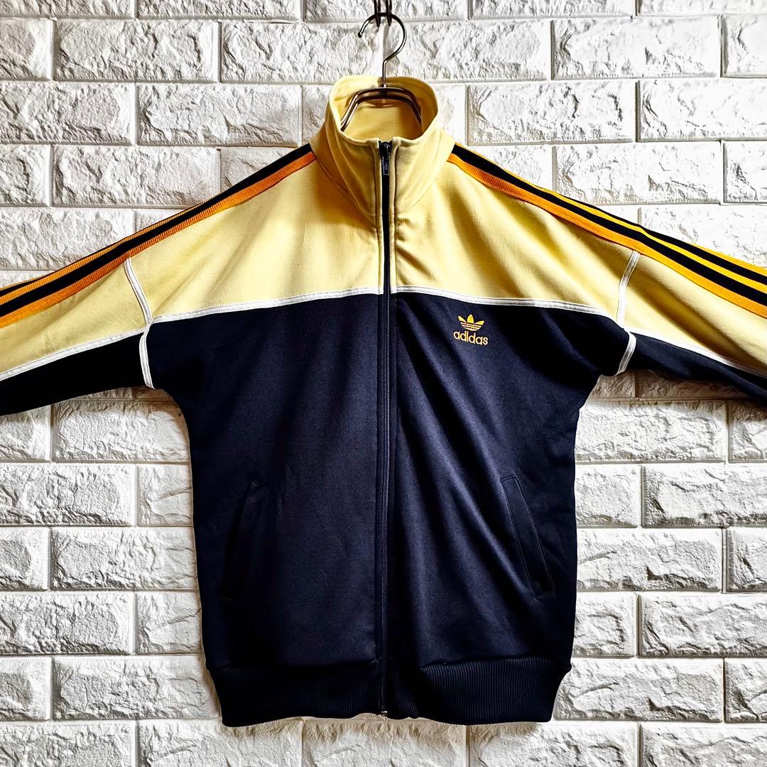 ◇西ドイツ時代／激レアデザイン◇ 80sアディダス デサント製ジャージ