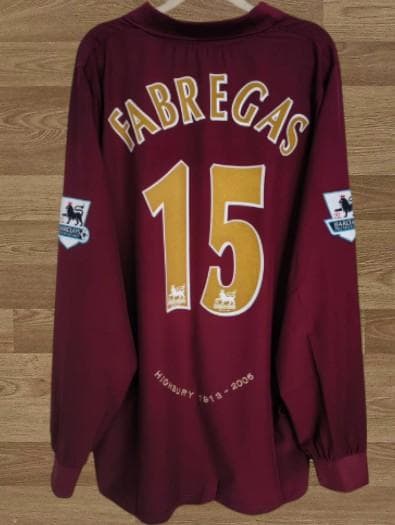 05/06 アーセナル ホーム 長袖 ユニフォーム ファブレガス 15