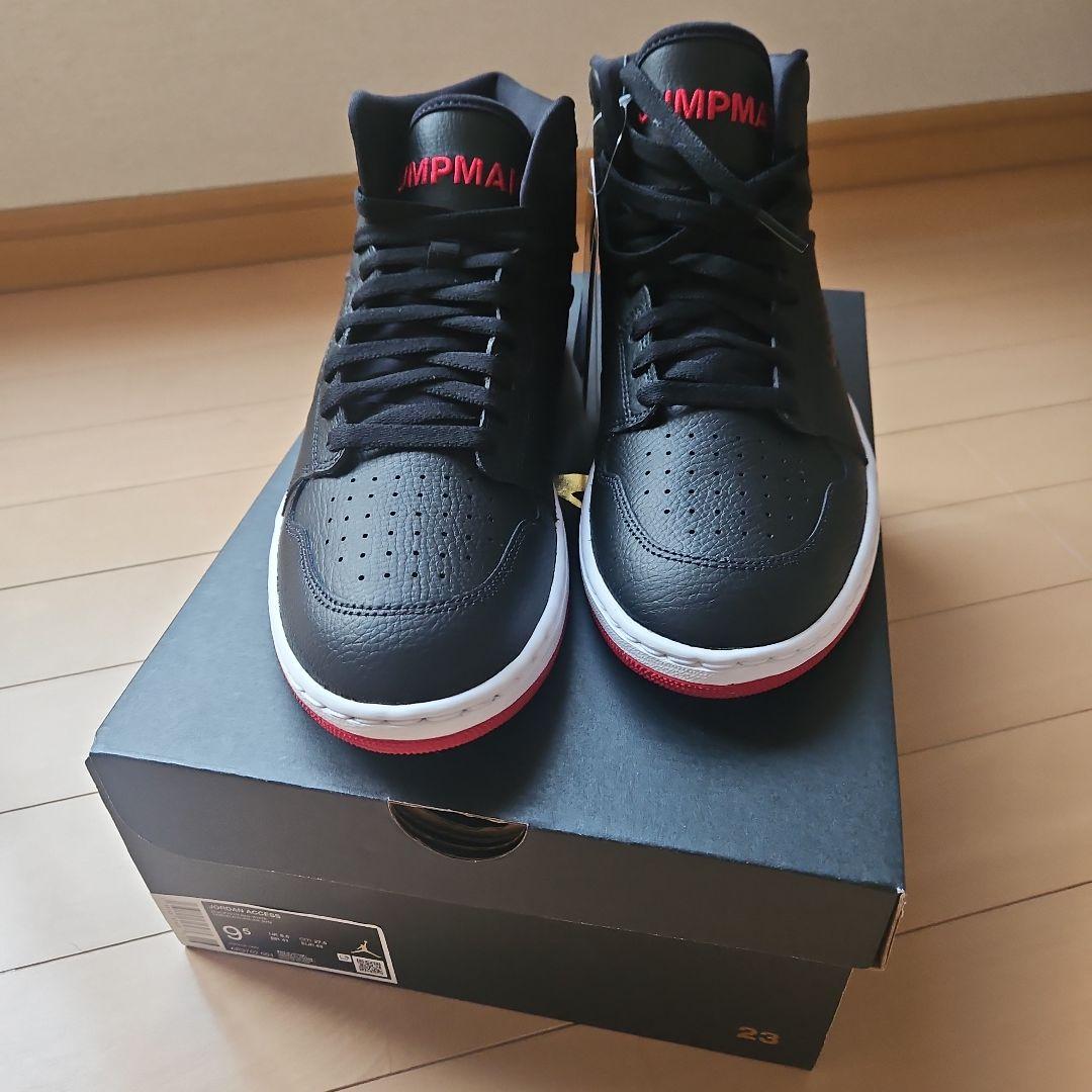 Air Jordan ブラック/レッド ハイカットシューズ