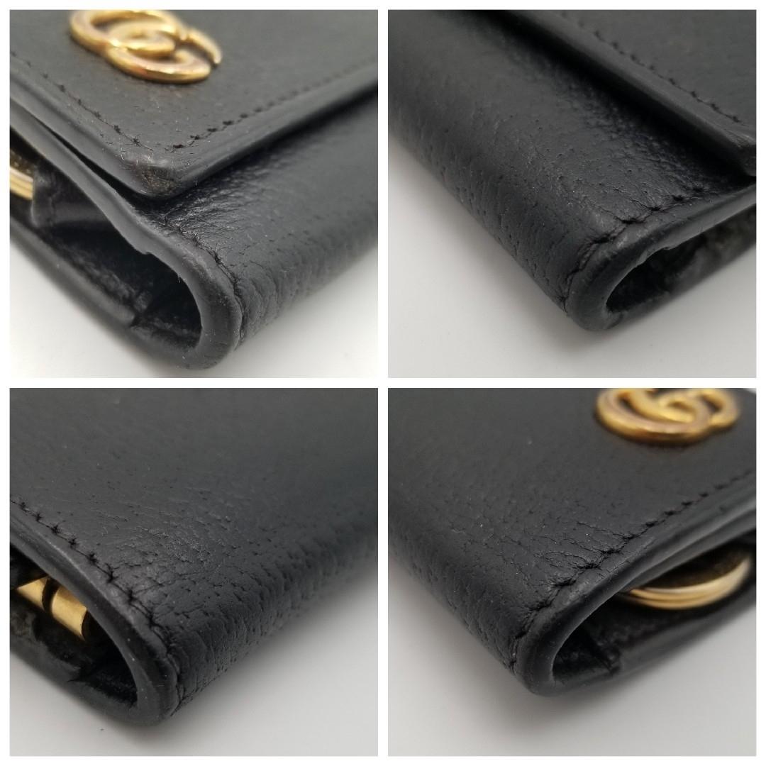 美品 GUCCI グッチ キーケース マーモント GGロゴ 6連 レザー