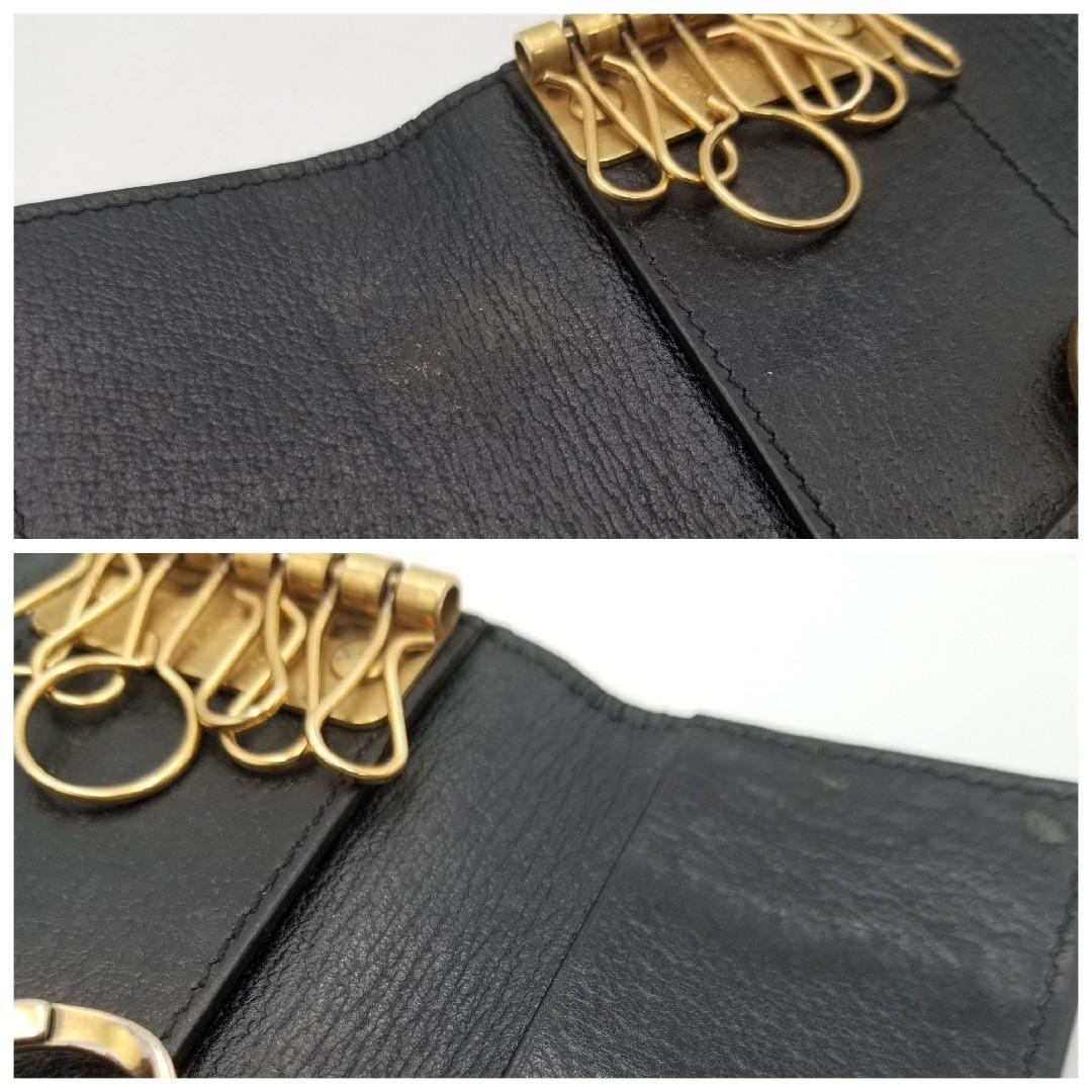 美品 GUCCI グッチ キーケース マーモント GGロゴ 6連 レザー