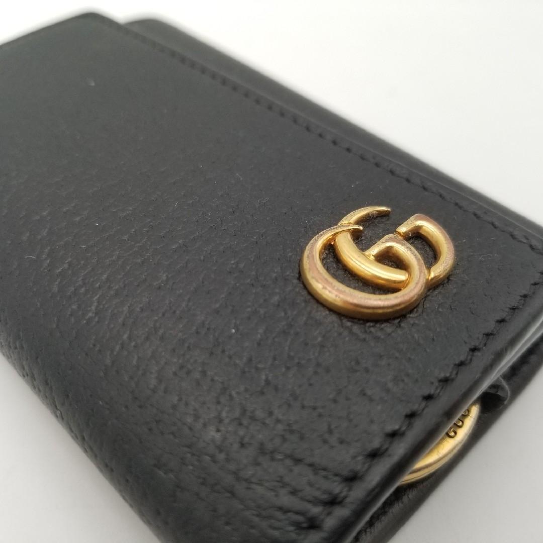 美品 GUCCI グッチ キーケース マーモント GGロゴ 6連 レザー