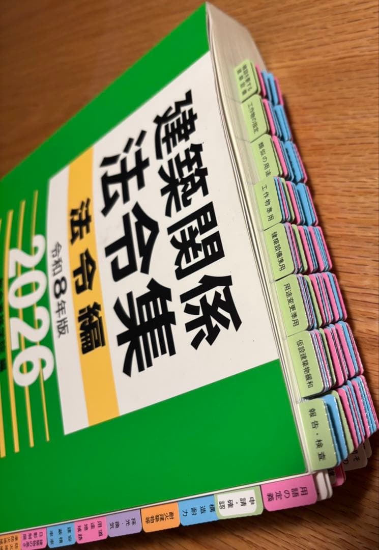 令和8年 建築関係法令集　B5版線引インデックス済一級建築士 総合資格