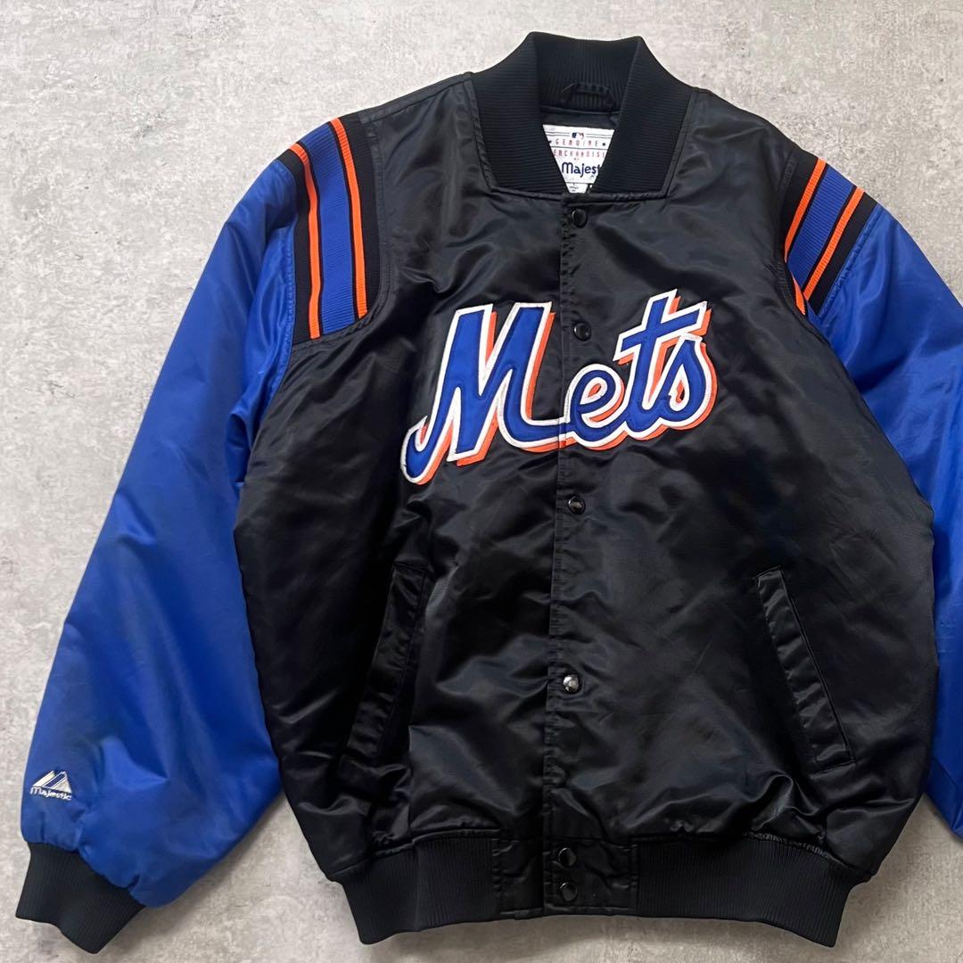 majestic マジェスティック スタジアムジャンパー MLB メッツ L