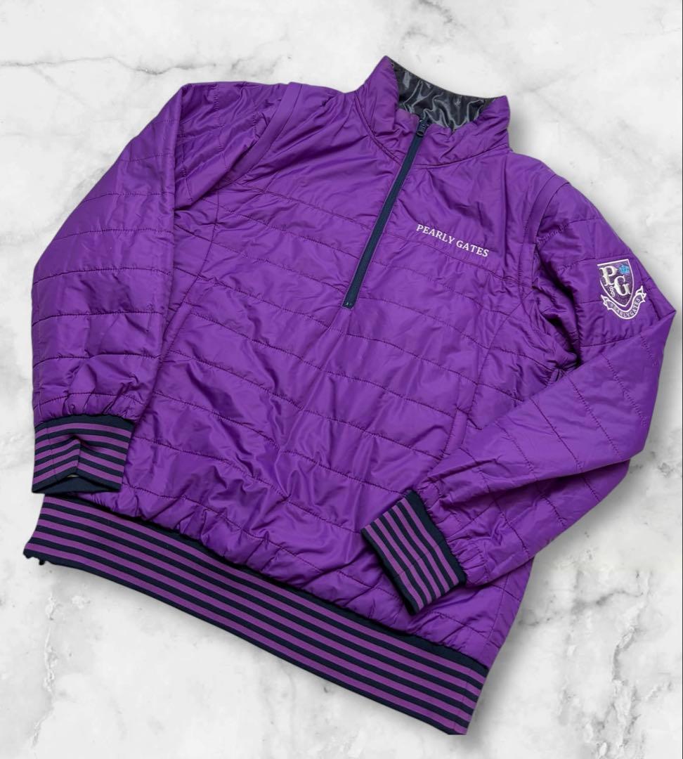 PEARLY GATES ハーフジッブアップ ダウン 4way リバーシブル 4