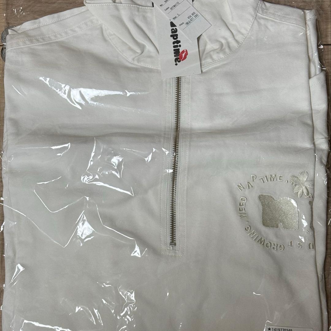 Naptime. デニムオーバージャケット　WHITE Lサイズ