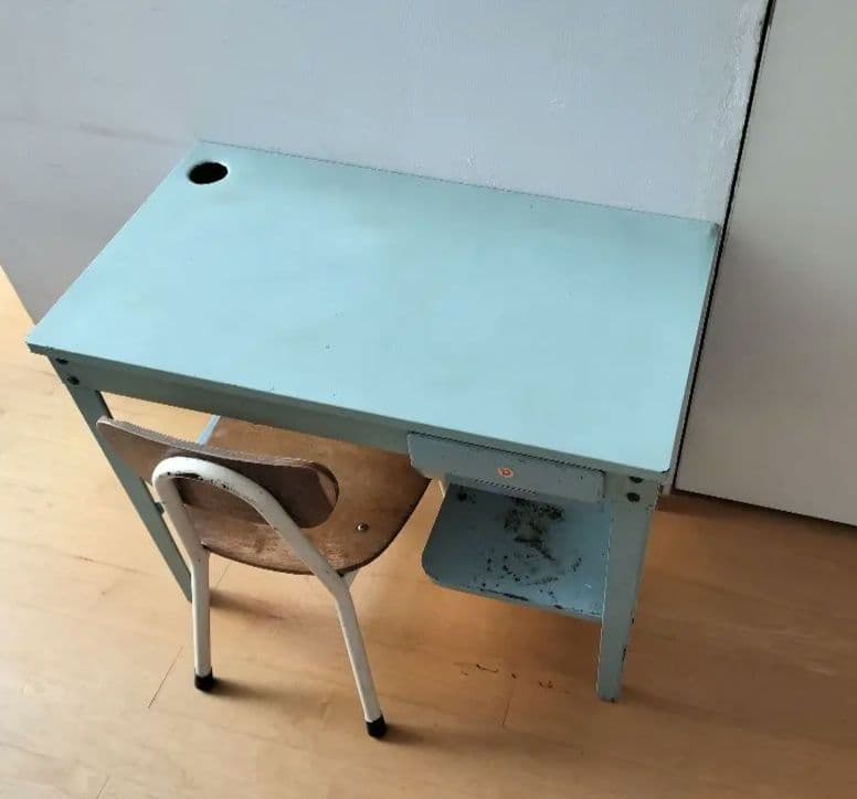 幼児用机+椅子 古道具