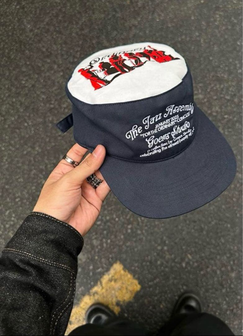 pillboxキャップ Goers Studio(ネイビー)