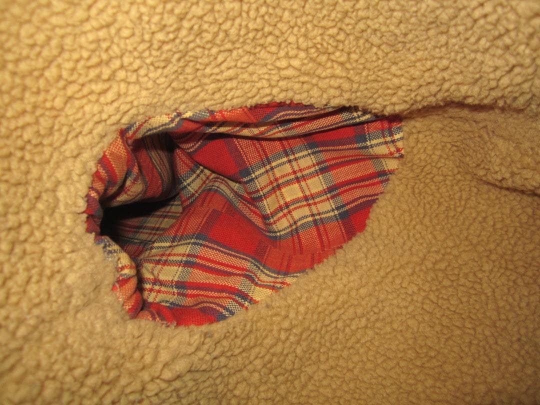 リーバイス デニムジャケット Lサイズ42 大きめ リス 釣り 裏ボア 松岡佳博