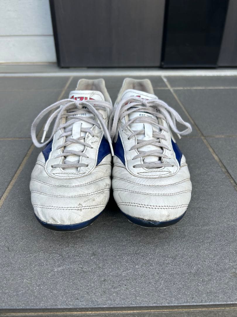 ミズノ　モレリア　ホワイト×ブルー　海外製　26.5cm