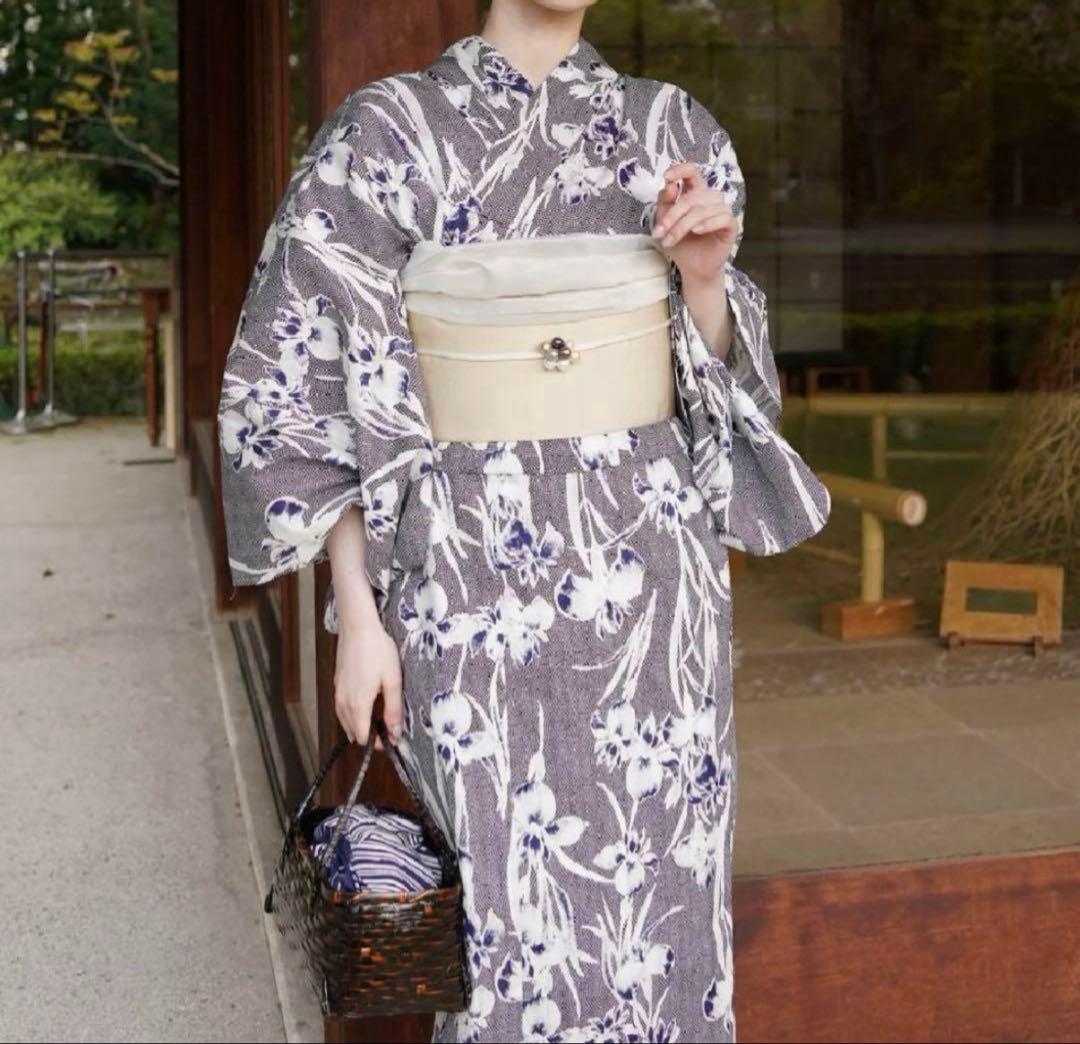 ［utatane×Acka.］鮫小紋と菖蒲 navy 浴衣4set utatane×Acka.］鮫小紋と菖蒲 navy 浴衣4set – Acka online store