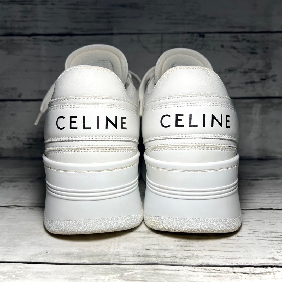 か✨CELINEセリーヌ 厚底ブロックスニーカー22カーフスキンウェッジ