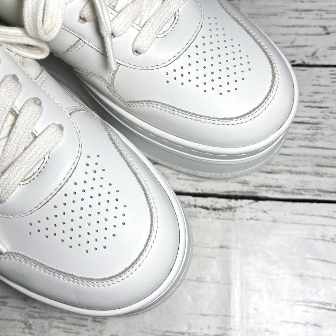 か✨CELINEセリーヌ 厚底ブロックスニーカー22カーフスキンウェッジ