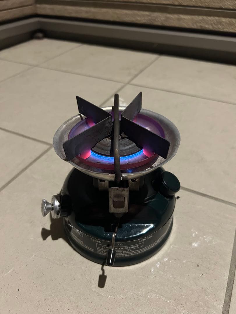 希少品・動作確認済】コールマン508 バーナー 2レバー式 カバー、付属