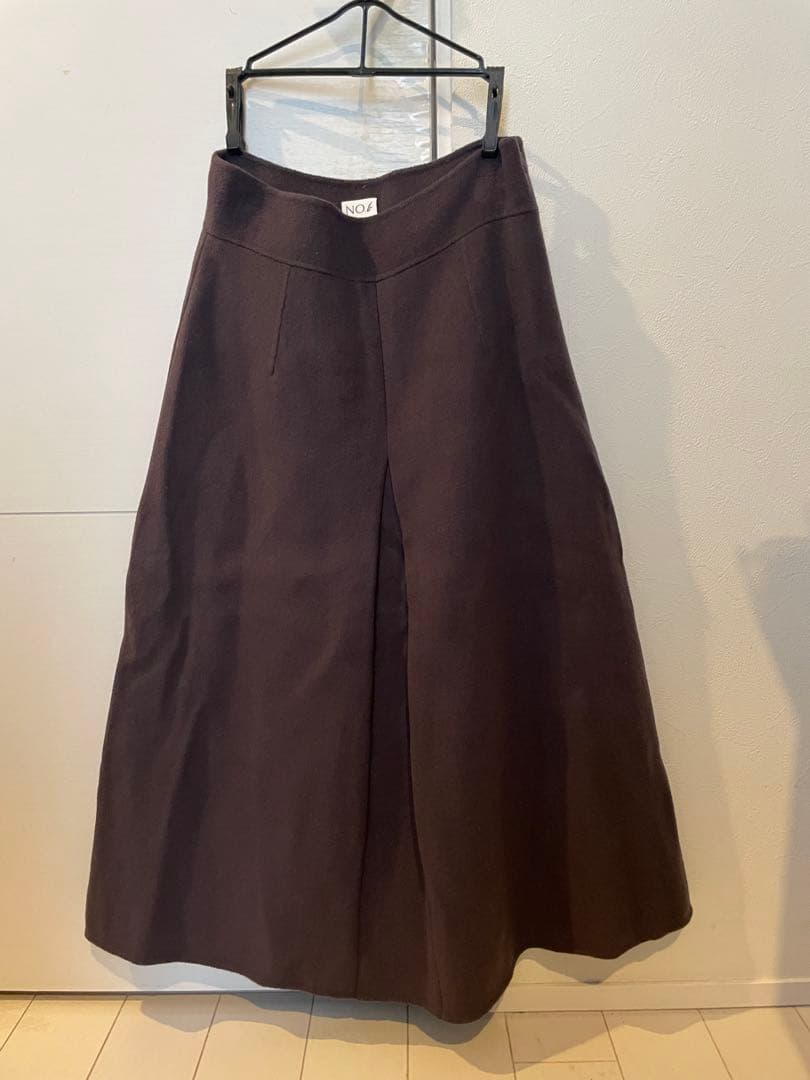 NO.b（ナンバーB）ウールリバーススカート 36 スタイリスト大草直子