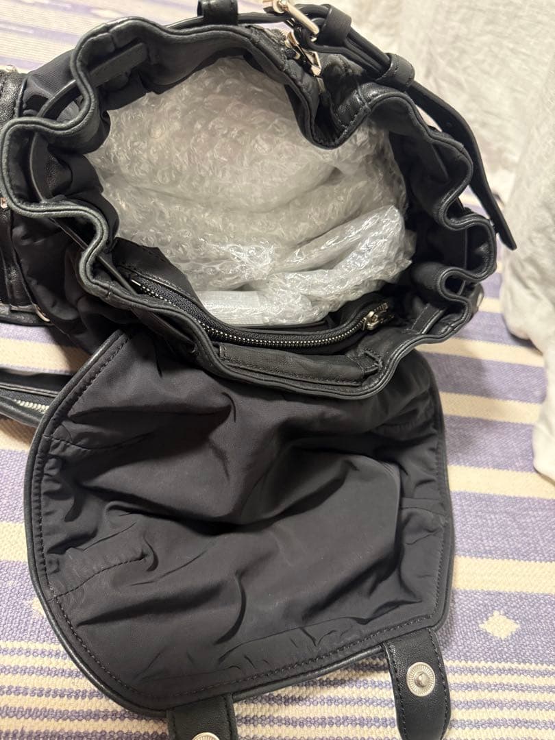 アレキサンダーワン 2WAY リュック／ショルダーバッグ ブラック