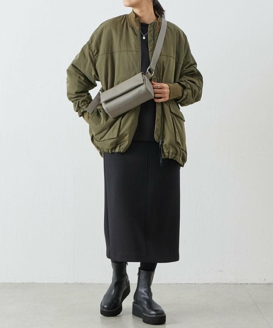 BEARDSLEY フレアMA-1ブルゾン　ビアズリー　カーキ　ジャンバー