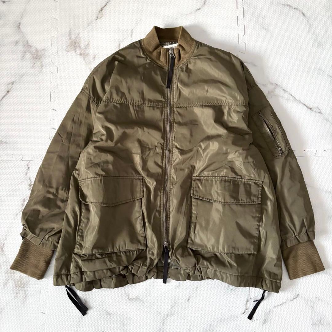 BEARDSLEY フレアMA-1ブルゾン　ビアズリー　カーキ　ジャンバー