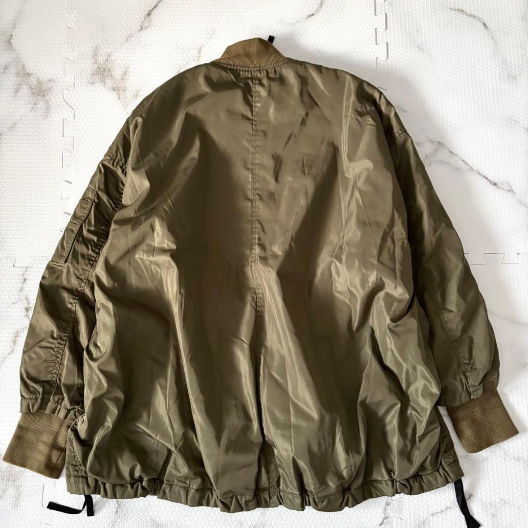 BEARDSLEY フレアMA-1ブルゾン　ビアズリー　カーキ　ジャンバー