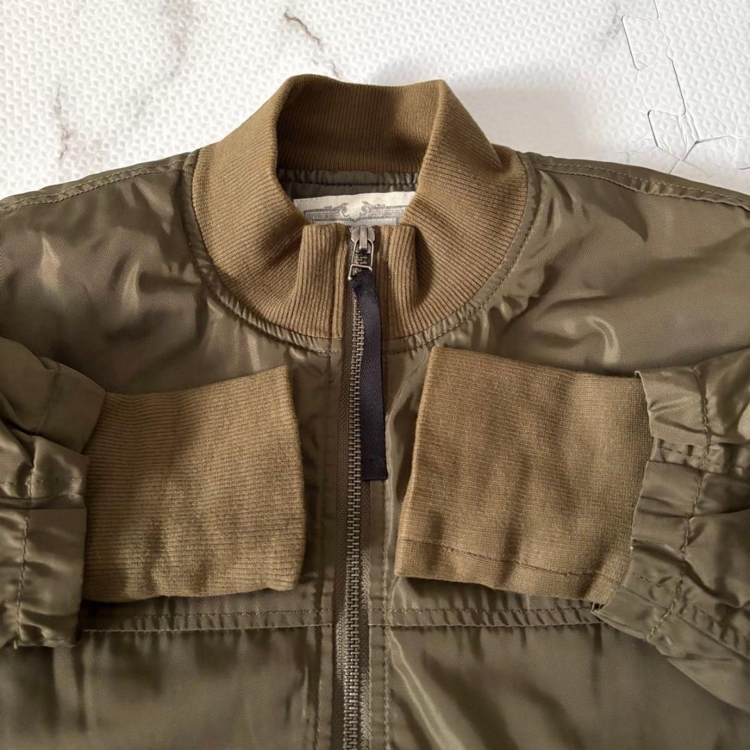 BEARDSLEY フレアMA-1ブルゾン　ビアズリー　カーキ　ジャンバー