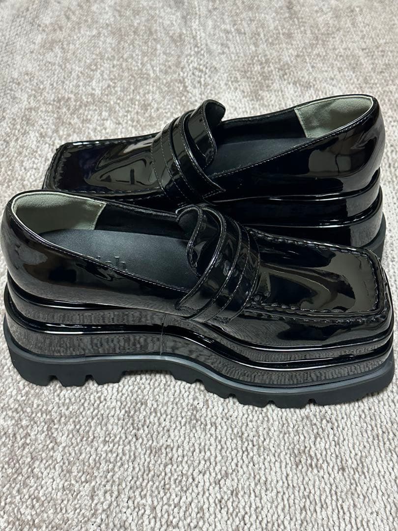 Darich ダーリッチXLプラットフォームローファーBLK黒 25.5cm