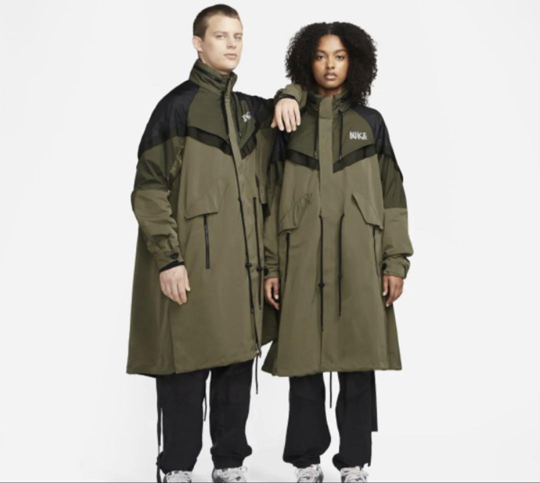 美品 Nike x Sacai NRG Trench Jacket カーキ