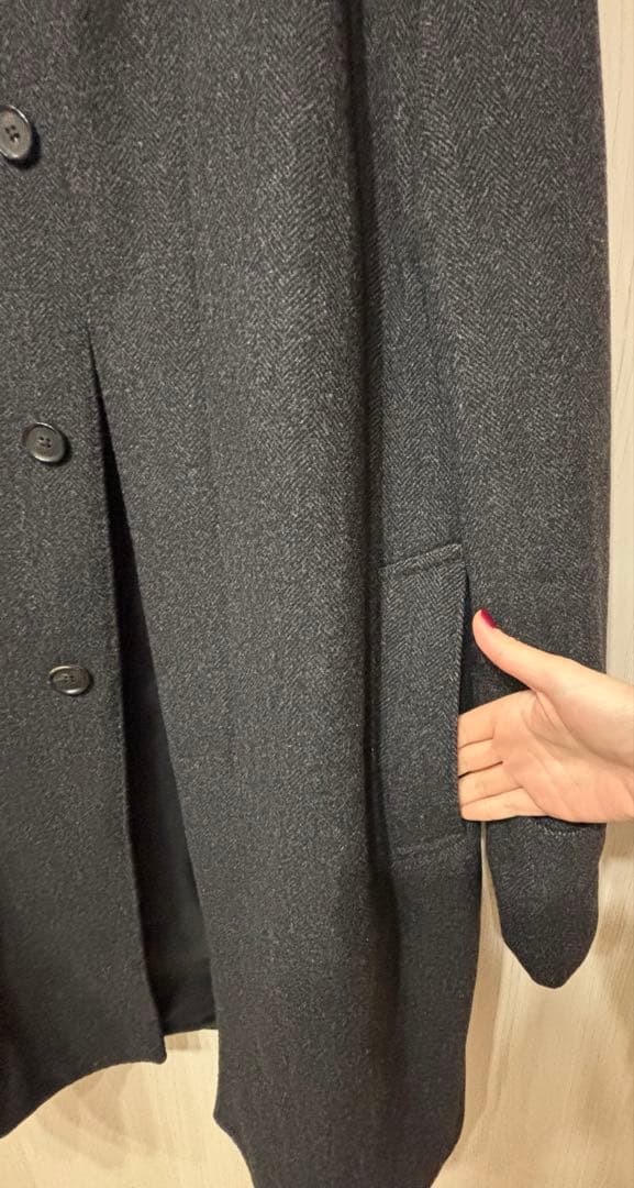 ESTNATION ステンカラーコート　カシミヤ混