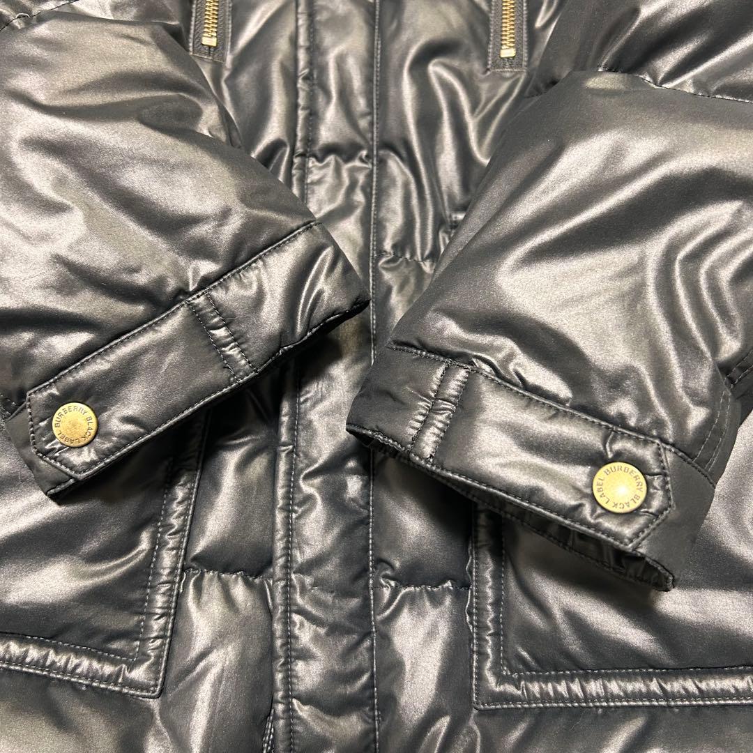 ✨美品✨BURBERRY バーバリー ブラックレーベルダウンジャケットＬ 黒