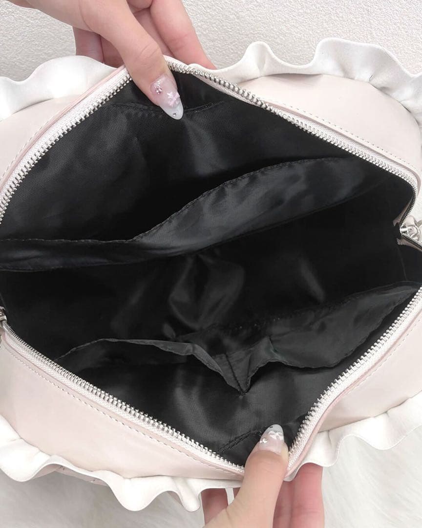 値下げ可Honeymewバッグ新品未使用ミシェルマカロンピンク地雷系フリルハート