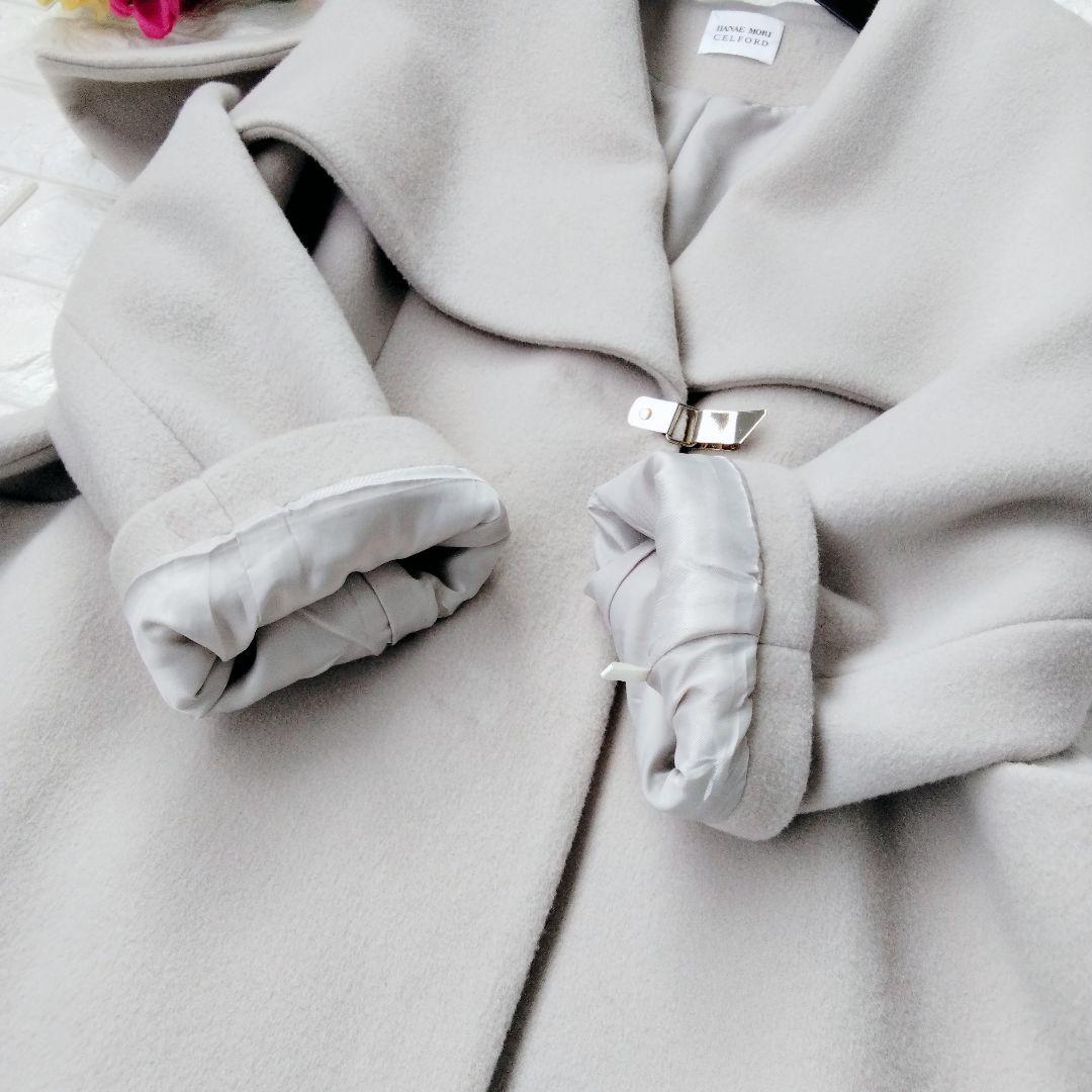 美品♪ HANAE MORI CELFORD セルフォード ケープコート ウール
