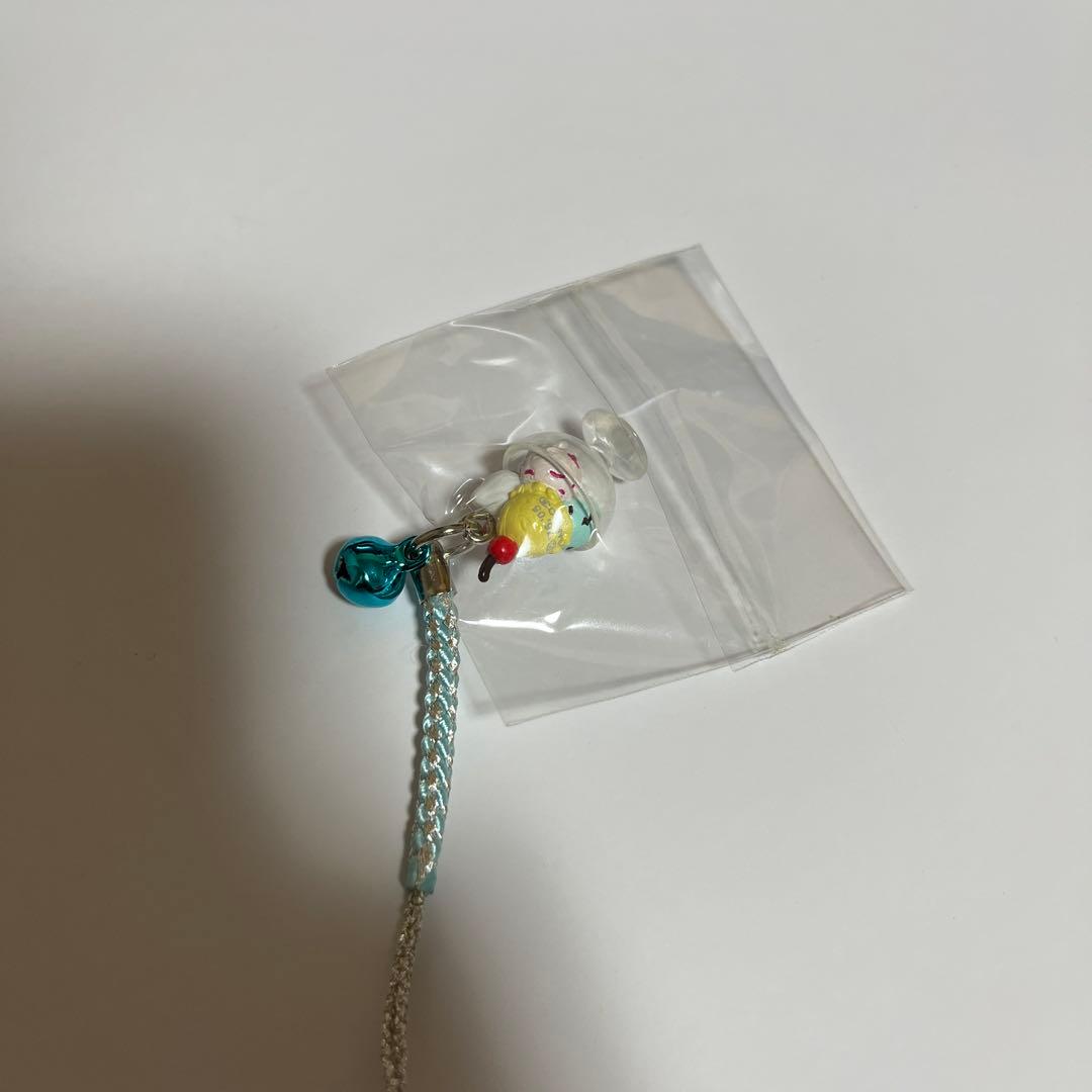 504 ハローキティ パフェ 根付けストラップ アイス