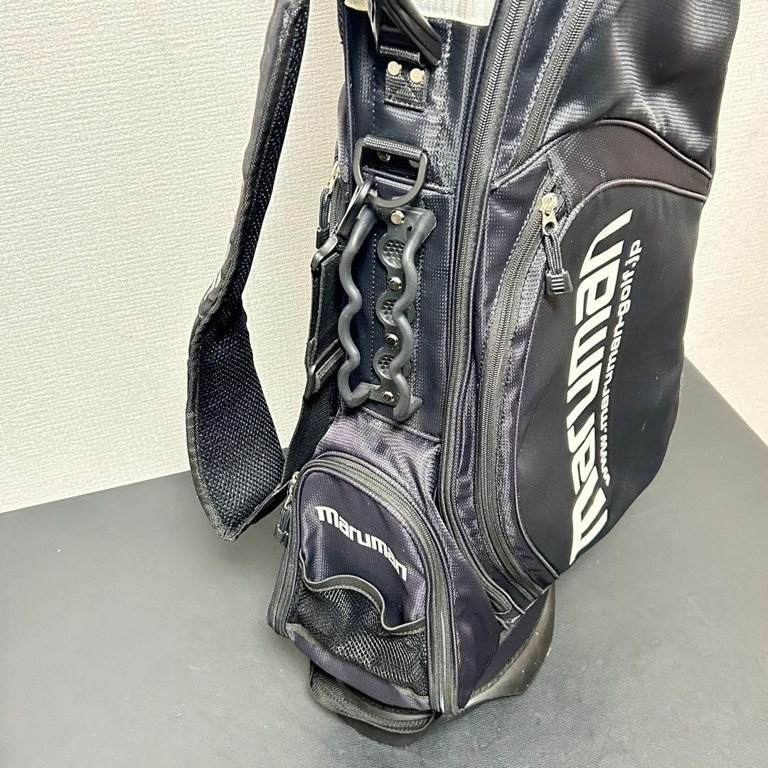 マルマン 軽量スタンド キャディバッグ 8分割 ブラック/オレンジ