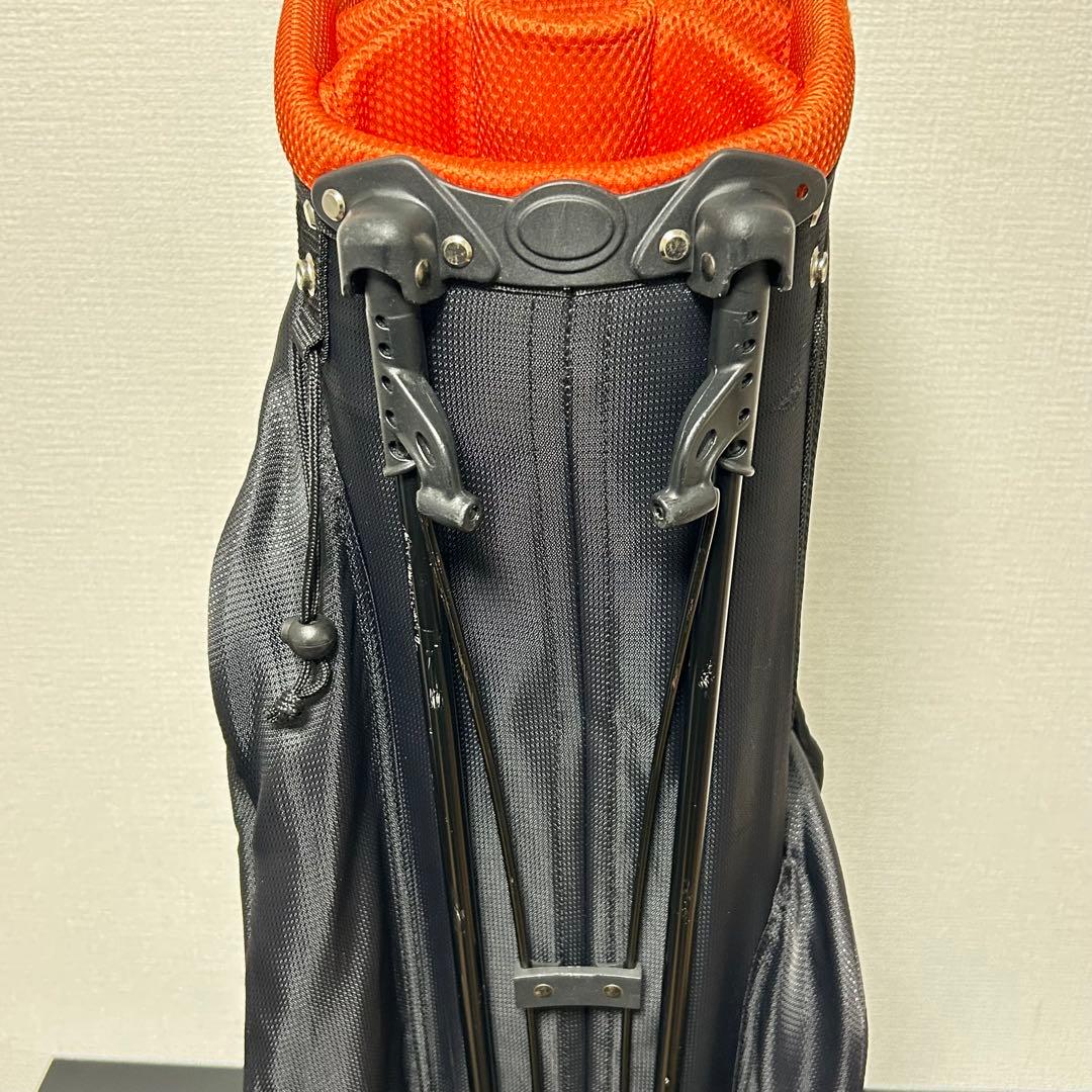 マルマン 軽量スタンド キャディバッグ 8分割 ブラック/オレンジ