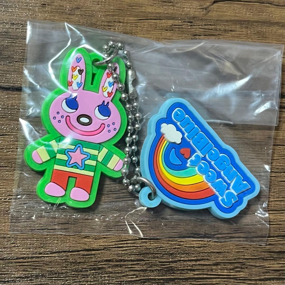 エンジェルブルー 田中さん ラバープレートキーチェーン - メルカリ