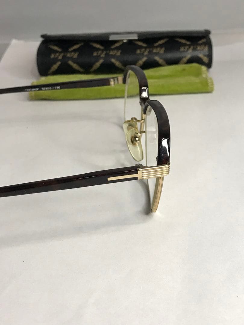 4）ブローライン べっ甲 1/20 14KGF 14金張 鼈甲 メガネ フレーム