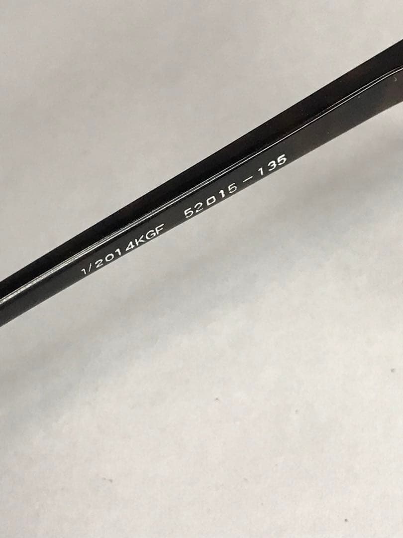 4）ブローライン べっ甲 1/20 14KGF 14金張 鼈甲 メガネ フレーム