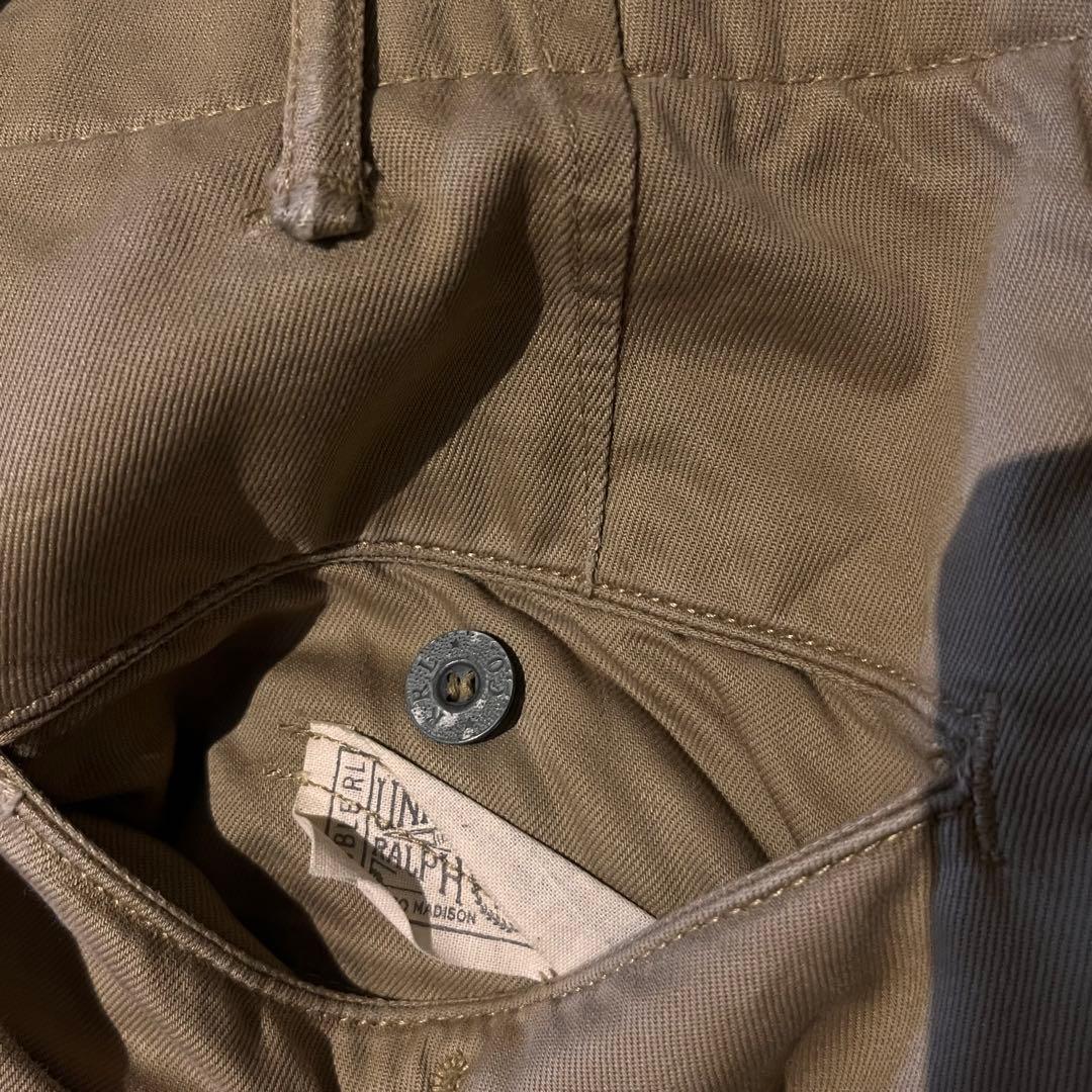 RRL ビームスプラス別注 VH-63 w29ベージュ チノパン ボタンフライ