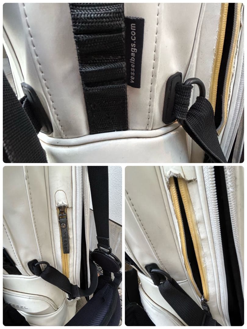 Vessel ダブルストラップスタンド付キャディバッグ【スタンド&フード訳あり】