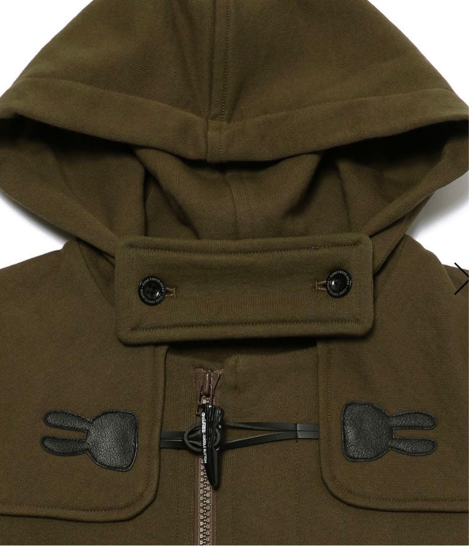 新品タグ付き！ CUNE 裏毛ダッフルコート　パーカー　スウェット　ウサギ