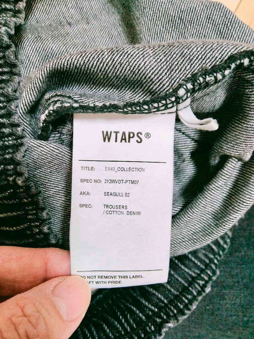 ダブルタップス21aw　デニムパンツ　ブラック　サイズ1。