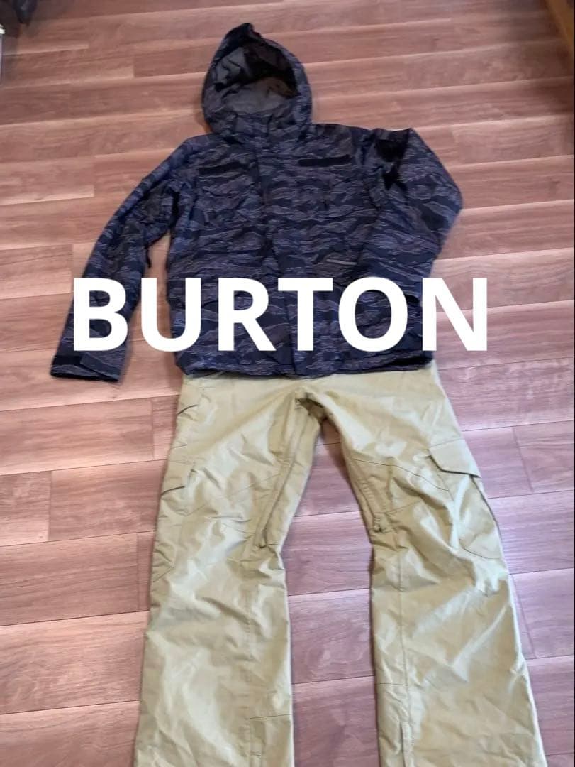 Burton スノーウェア　迷彩とカーゴパンツ上下セット　最終値下げ