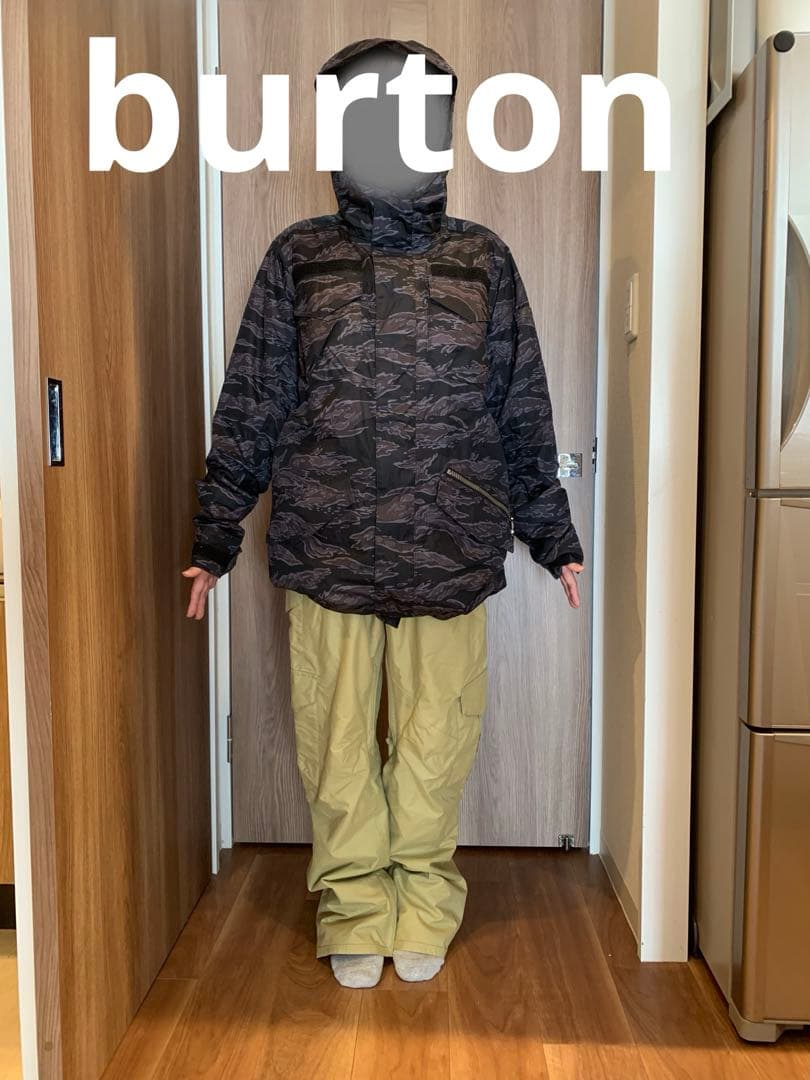 Burton スノーウェア　迷彩とカーゴパンツ上下セット　最終値下げ