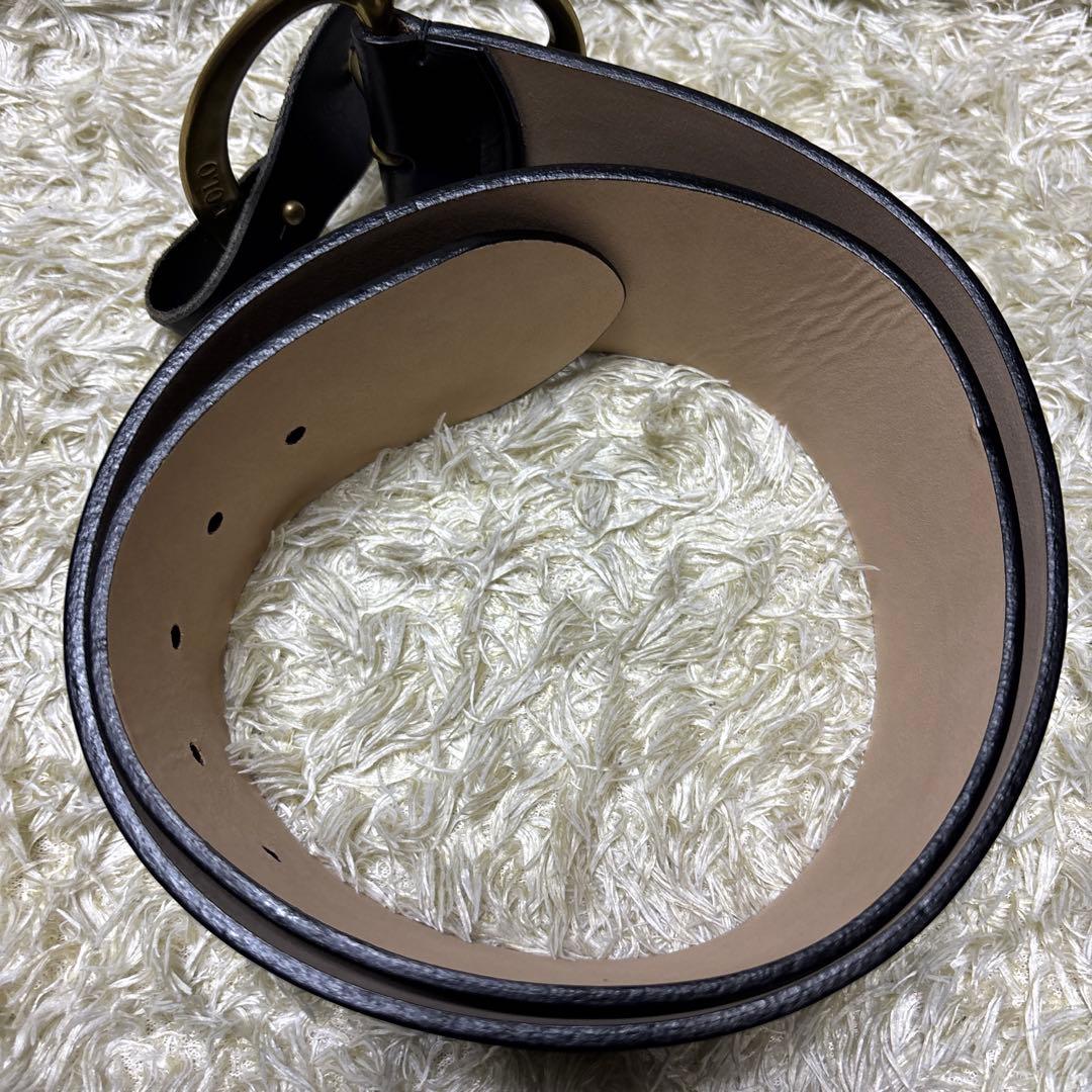 タグ付未使用 ポロラルフローレン 本革レザー 太ベルト ウエストベルト ブラック