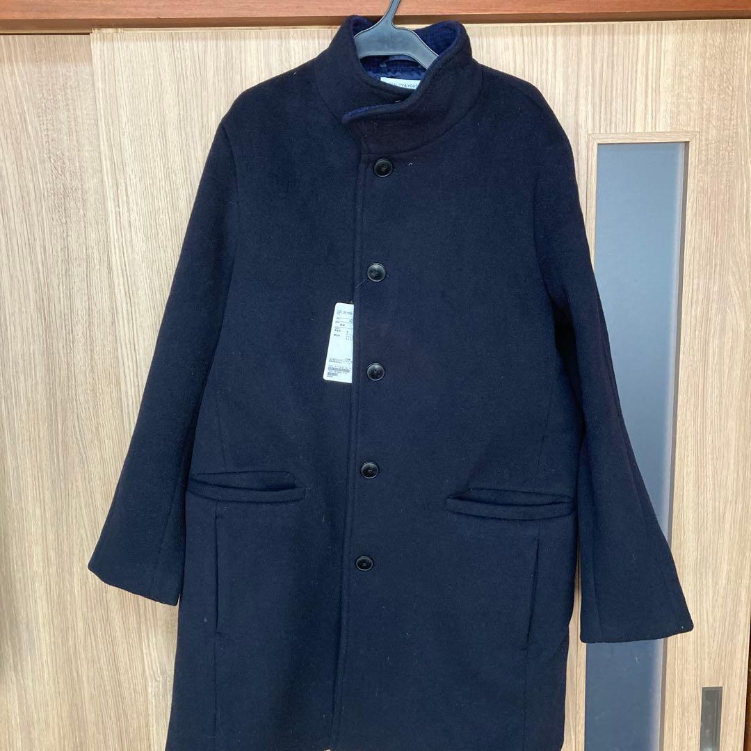 BEAUTY&YOUTH チェスターコート　Lロイヤルブルー