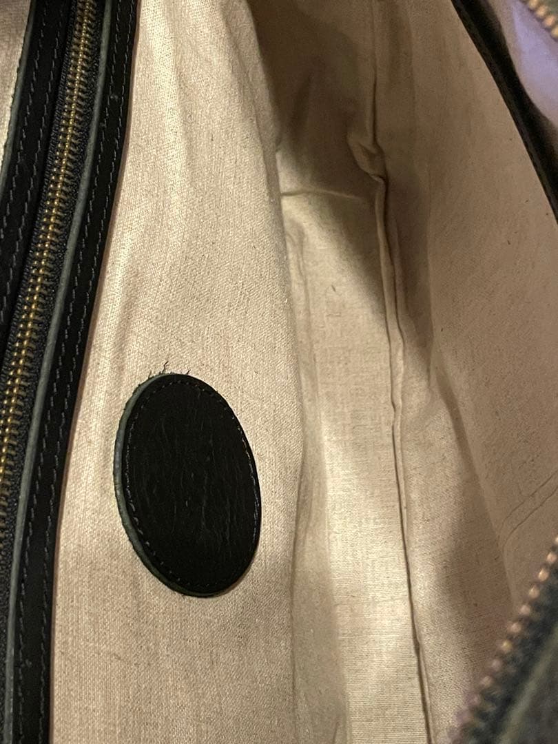 SLOW 黒 レザー ショルダーバッグ 栃木レザー　Bono