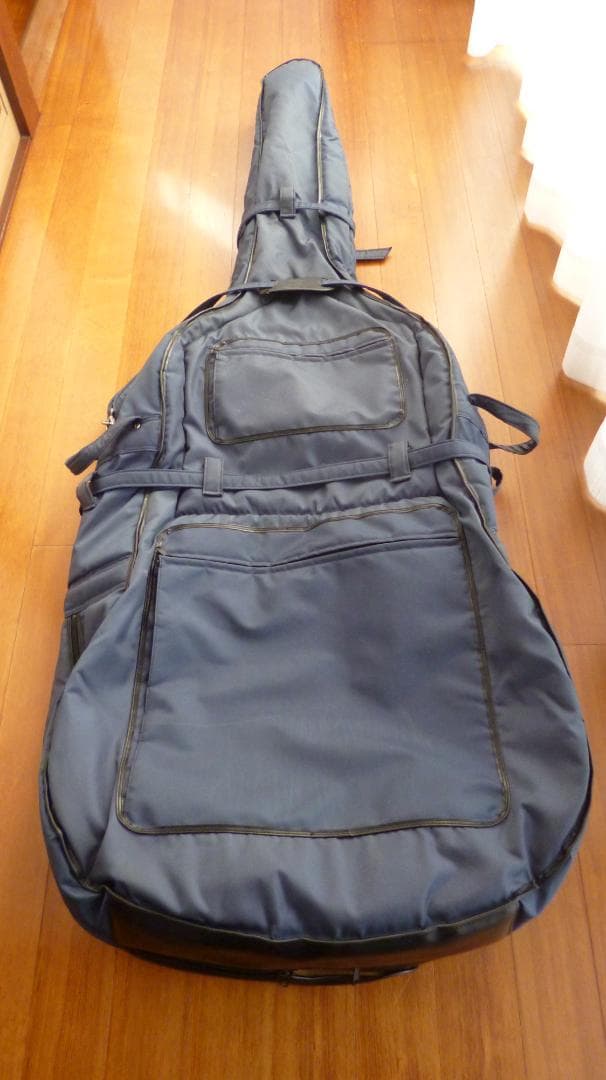 Galax コントラバス用ソフトケース ４弦用 (ネイビー・ジャンク)