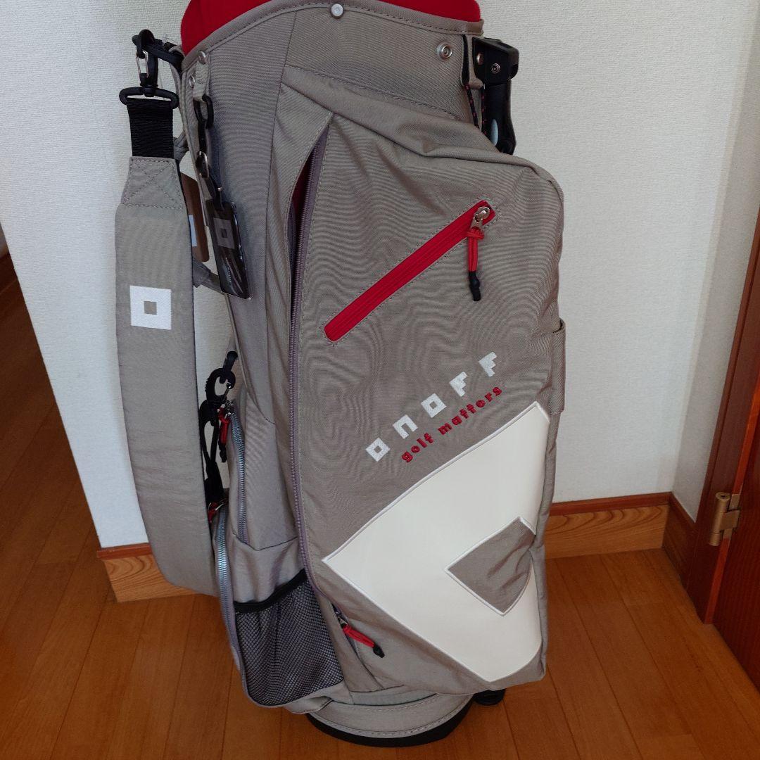 onoff キャディバッグ サンドベージュ/レッド 専用出品