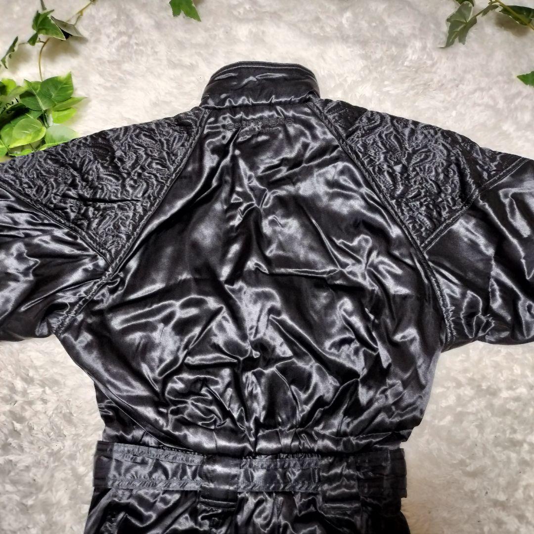 希少！90s クレージュ　ジャンプスーツ　つなぎ　キルティング　ブラックL